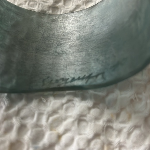 Cara Croninger Lucite wide bracelet Seafoam - Picture 2 of 4